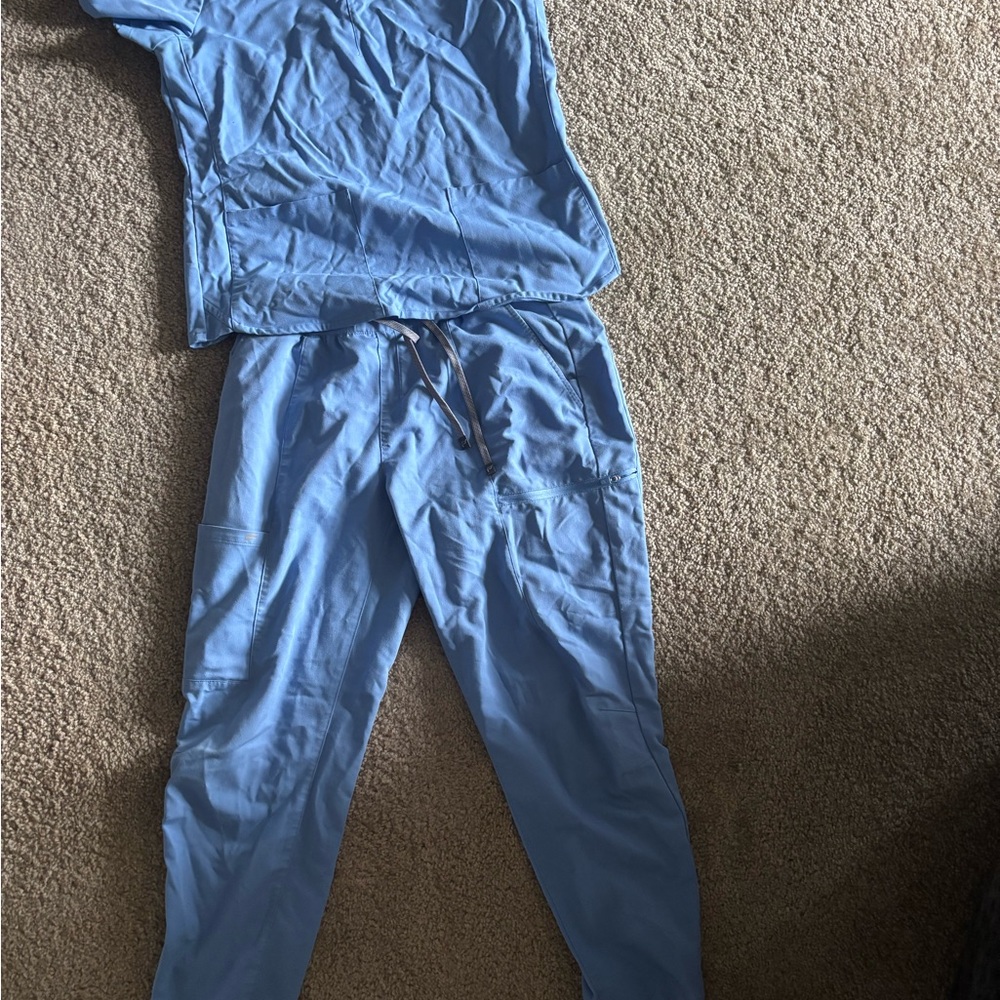 Fabletics Cecil Blue Scrub Set